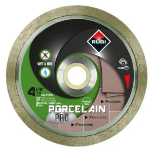 Rubi Tools 31914 Porcelain Pro Dry Diamond Blade - 4 1/2