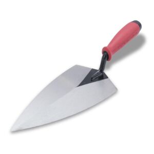 Marshalltown Philadelphia Brick Trowel with Red Soft Grip Handle 10