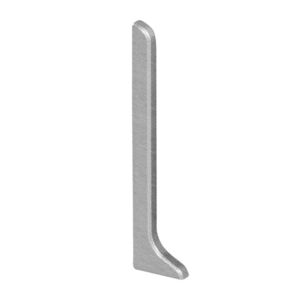 Schluter DESIGNBASE-SL Tile Trim - End Сap - Left - Brushed Stainless Appearance (AEEB)