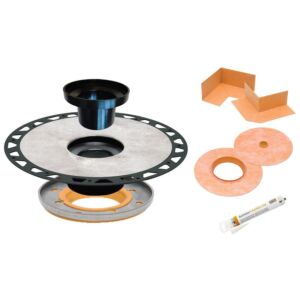 Schluter KERDI-DRAIN-A Adaptor Flange Kit ABS - 5-1/4