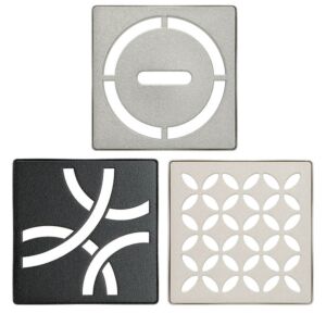 Schluter KERDI-DRAIN Style Grate Kit - Curve, Floral, or Pure