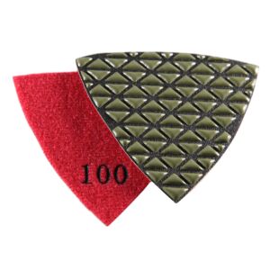 RockMaster Triangular Diamond Polishing Pads - Wet or Dry